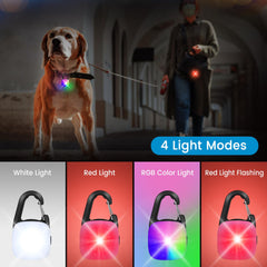 PUPKOLI luz LED 80lm ofrece alta visibilidad hasta 100 metros en la oscuridad.