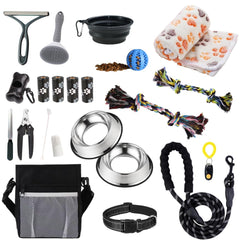 PupLuxe kit de inicio para cachorros 22 piezas, guía todo-en-uno para primeros días