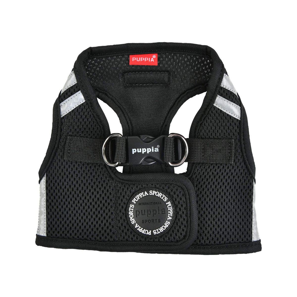 Puppia Soft Vest Harness Pro, vista frontal, paseo cómodo con correa suave