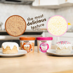 Pastel caliente en taza para perros con Puppy Cake y sabor irresistible