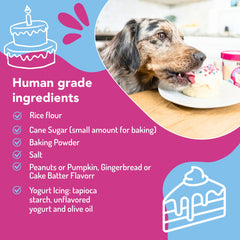 Puppy Cake Cuppy Cake: glaseado de yogur cremoso para premiar al perro.