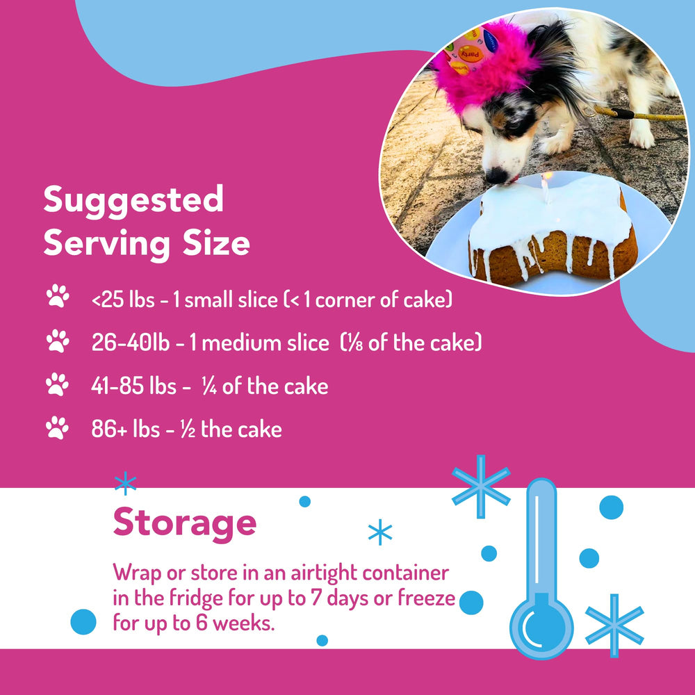 Puppy Cake ingredients-locaux : ingrédients de qualité pour un gâteau maison.