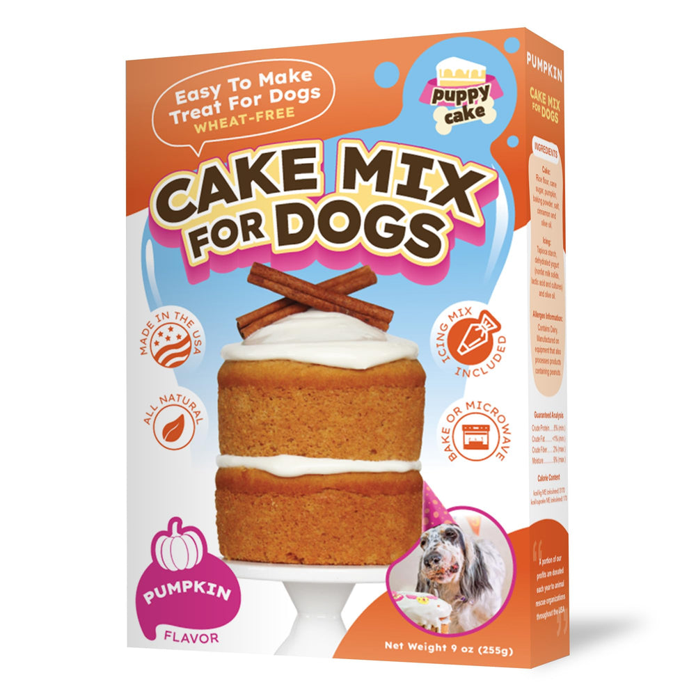 Puppy Cake mezcla para pastel de calabaza sin trigo, lista para hornear