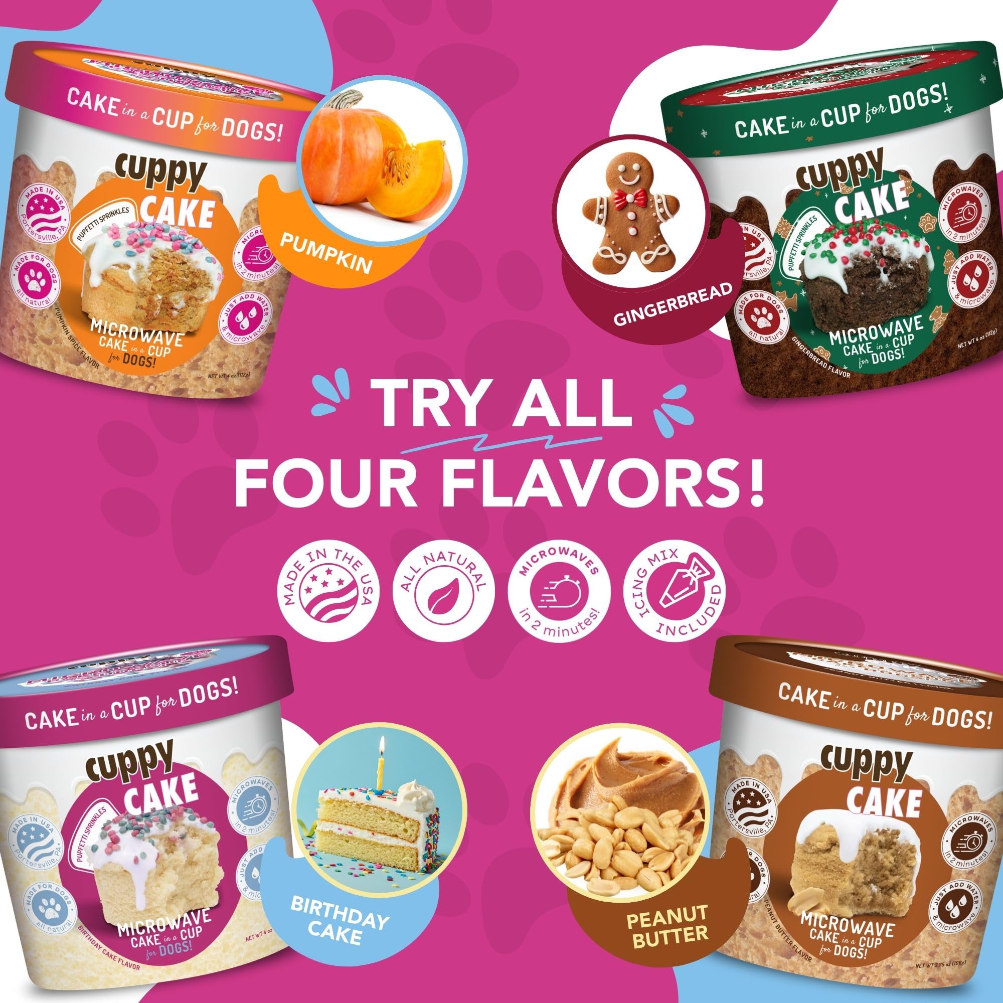 Puppy Cake sabor-suave-para-perros, opción agradable para snacks especiales.