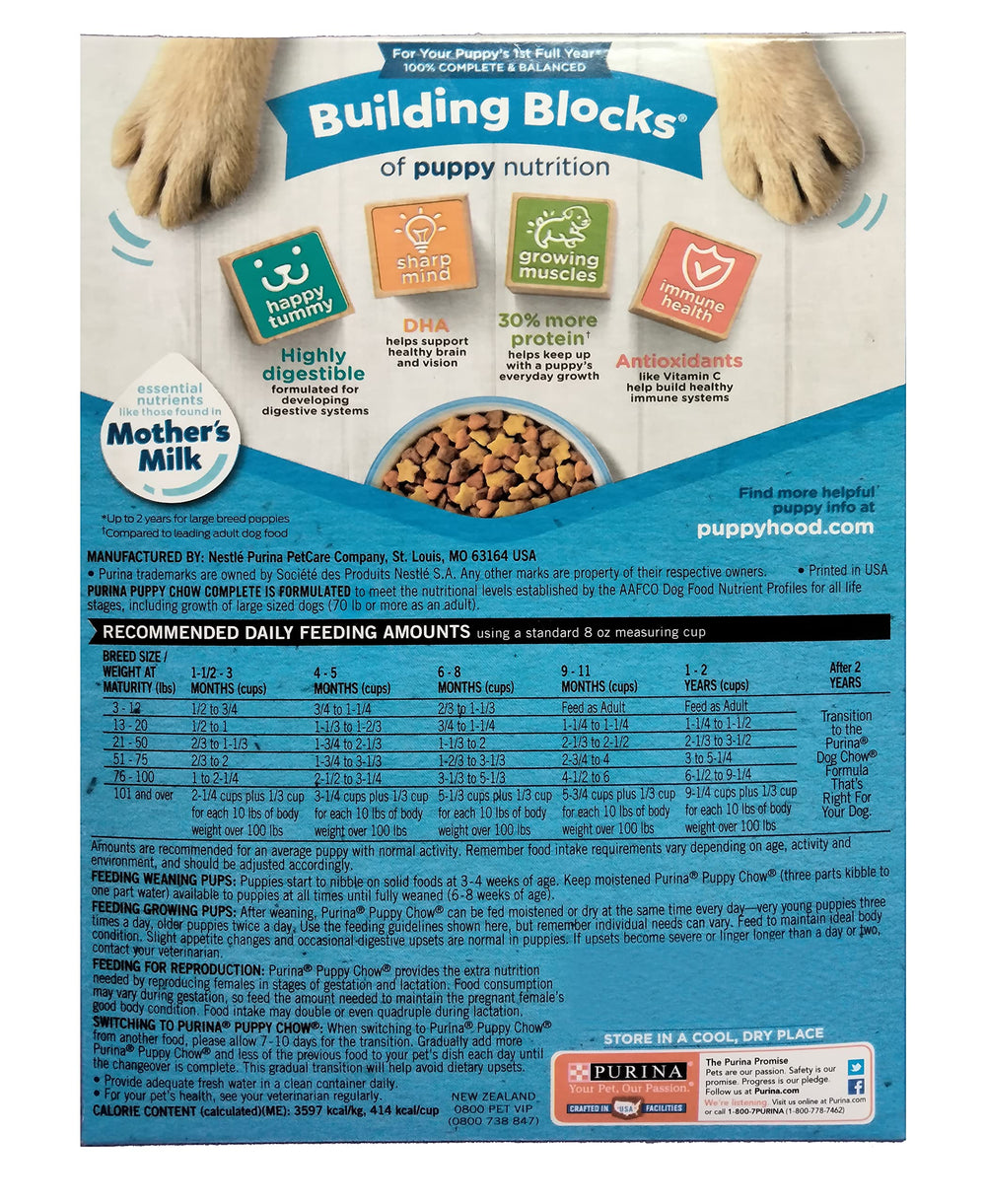 Puppy Chow nutrición balanceada para cachorros en crecimiento.
