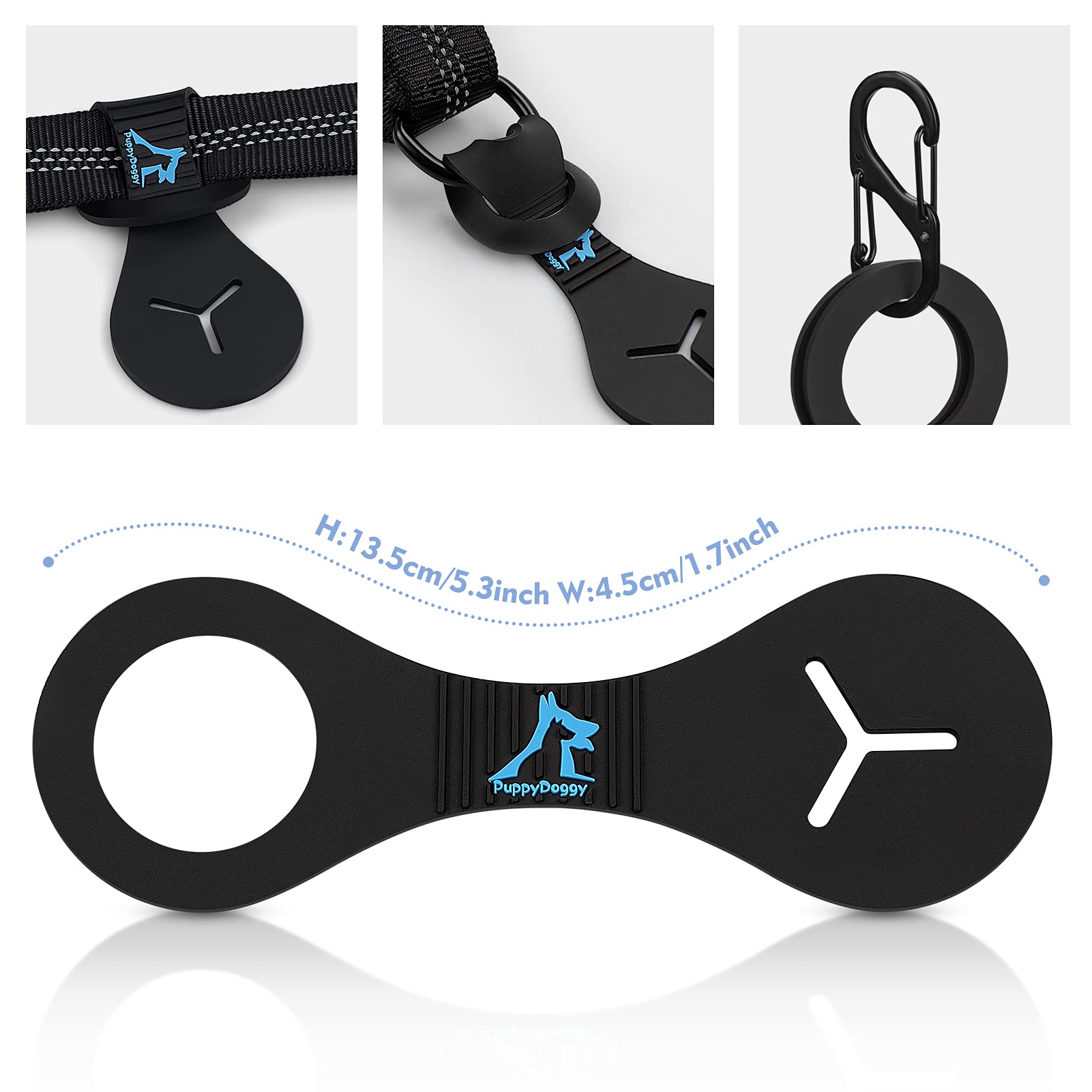 PuppyDoggy dispensador de bolsas para paseo, fácil de usar.