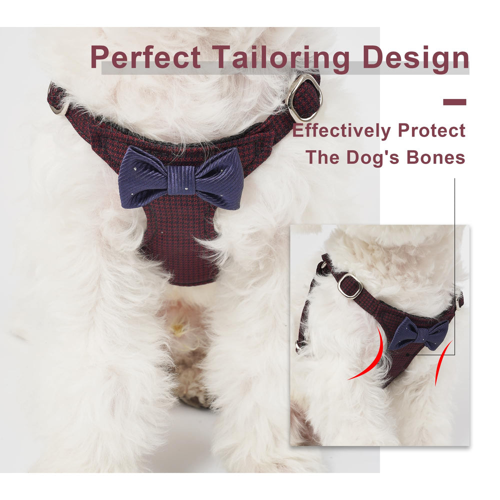 Arnés ajustable Puppytie para perro pequeño con ajuste cómodo.