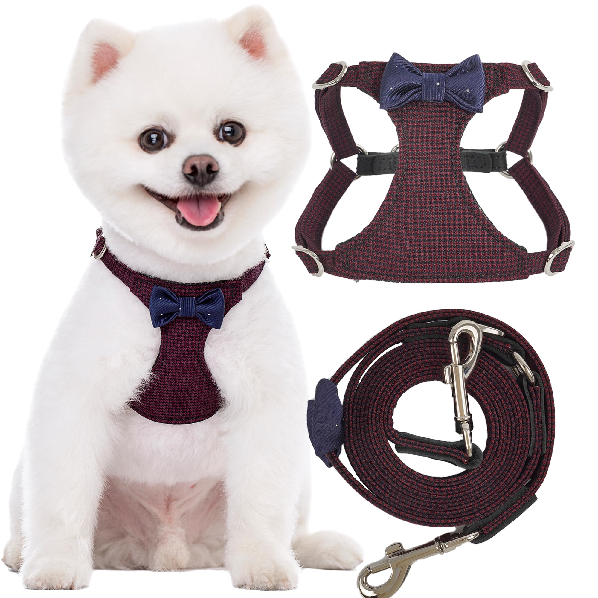 Arnés Puppytie sin tirones para perros pequeños, comodidad y control.