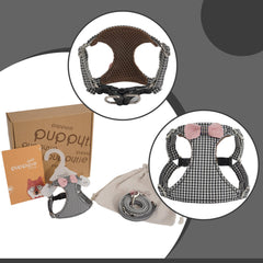 Arnés Puppytie con tejido suave, piel protegida y respirable.