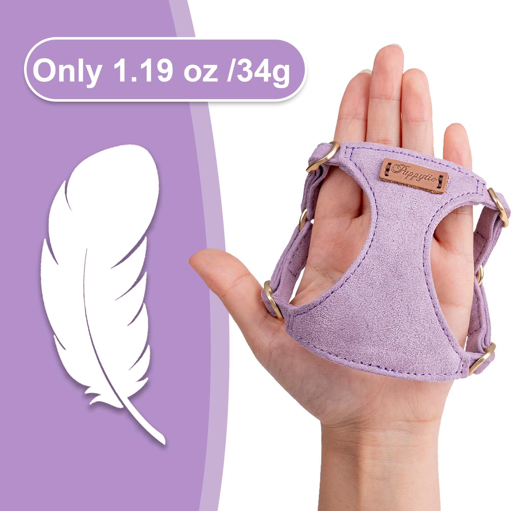 Puppytie Arnes XS, bucle de ajuste redondo para ajuste cómodo
