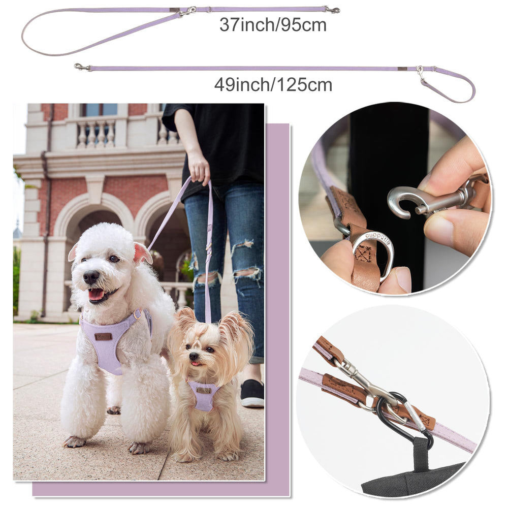 Puppytie tejido suave transpirable cuida la piel durante caminatas largas.