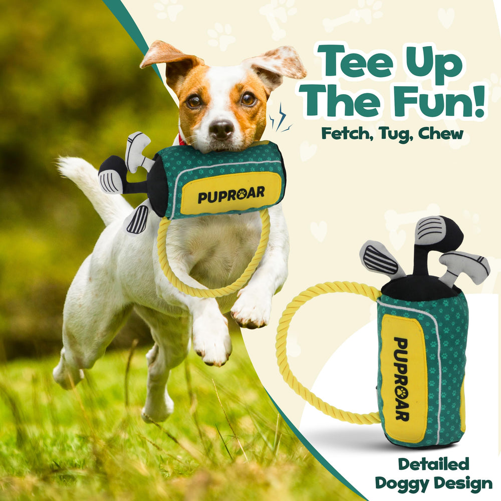 PUPROAR Golf Dog Toy regalo de cumpleaños para cachorros
