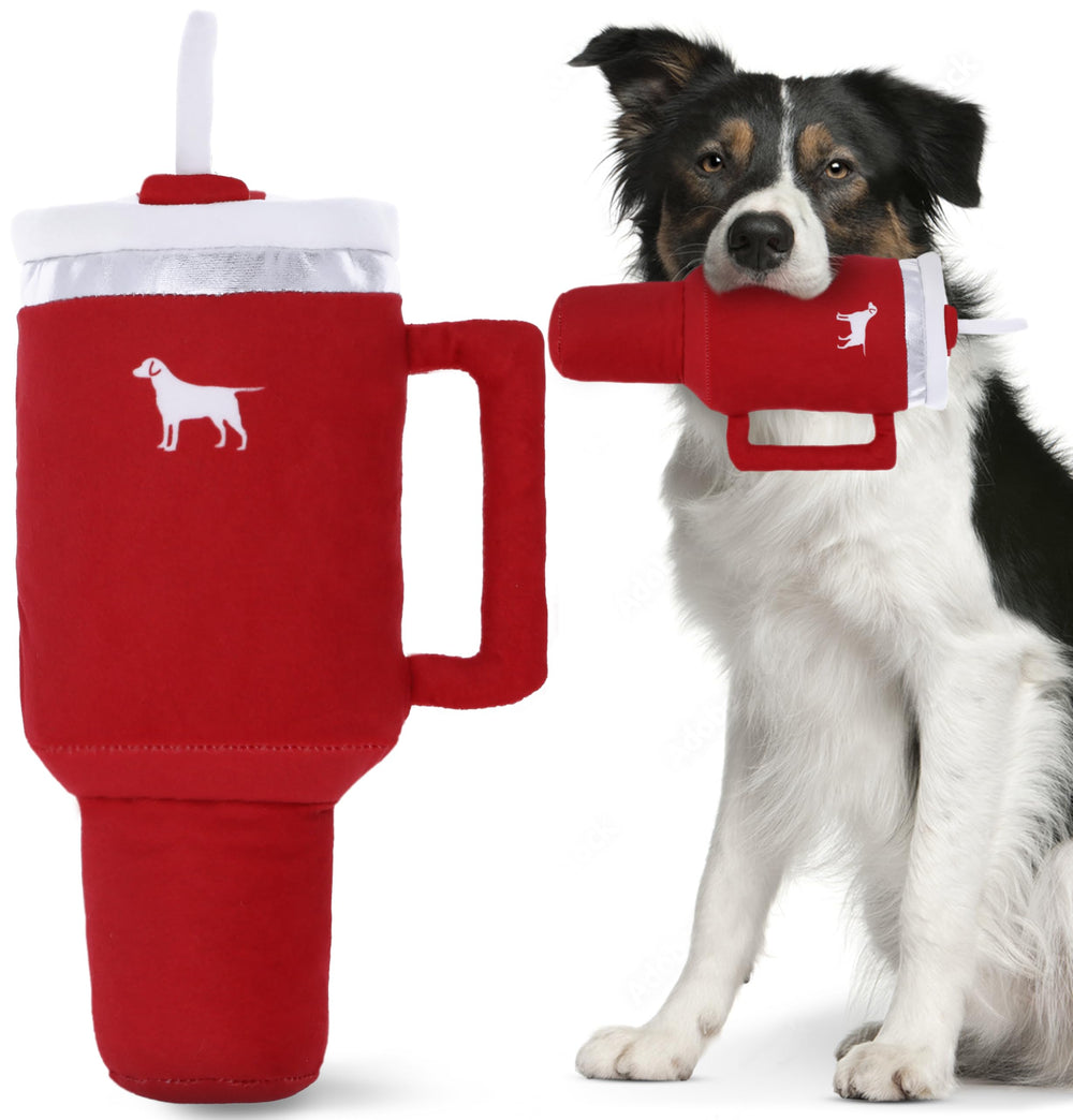 PUPROAR Pup Cup Tumbler rojo, vista frontal, ideal para juego de búsqueda