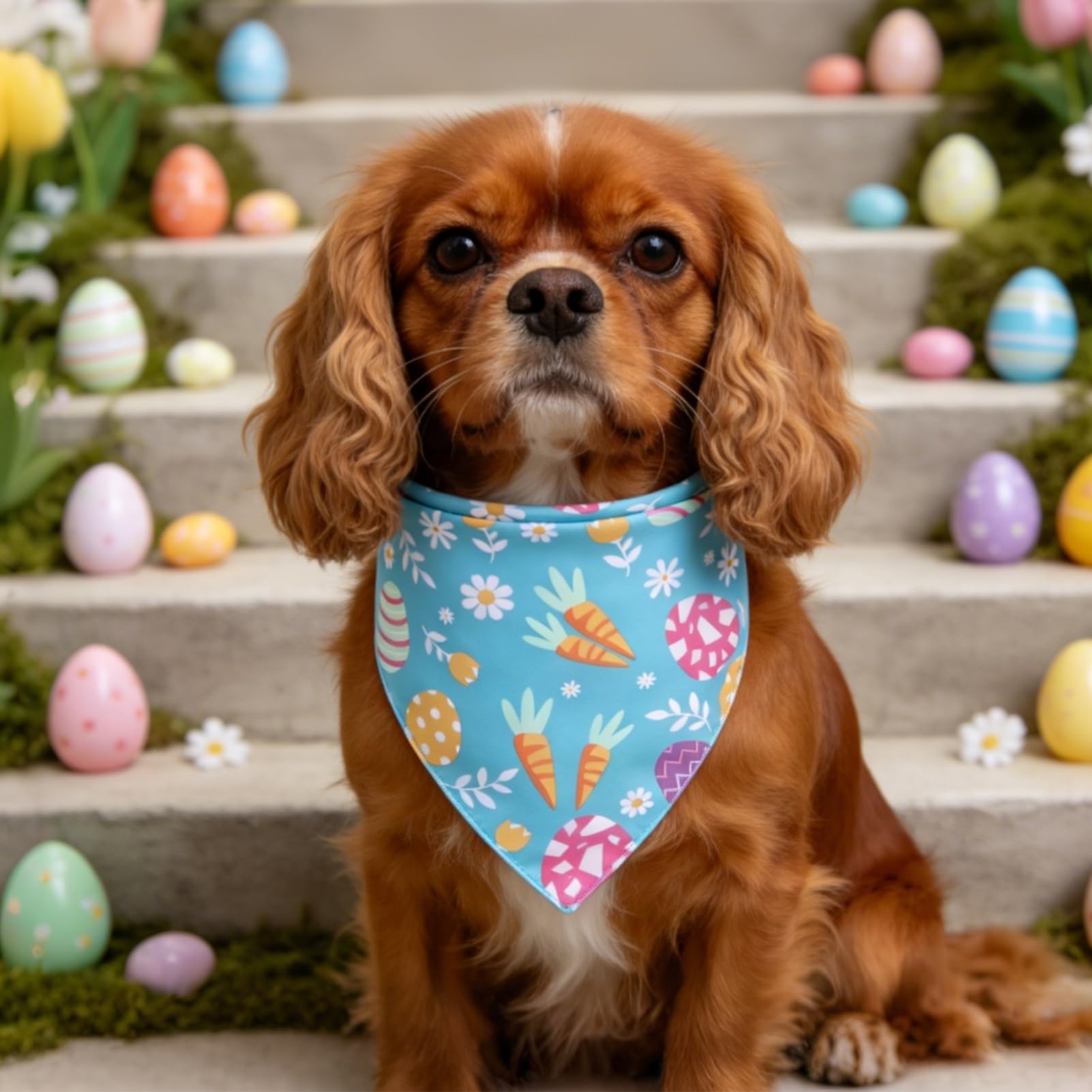 Pupteck bandana Pascua, regalo perfecto para fiestas con mascotas.