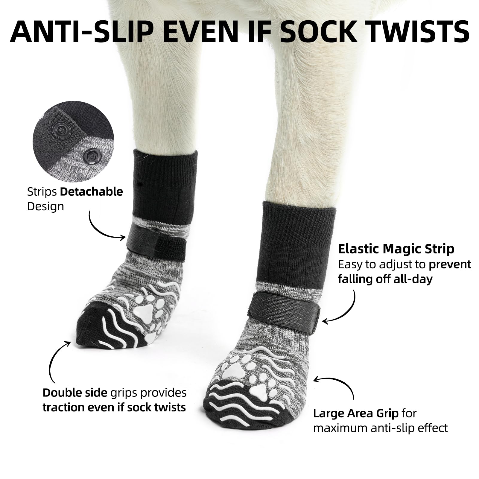 PUPTECK calcetines con banda ajustable evitan caídas y deslizamientos.