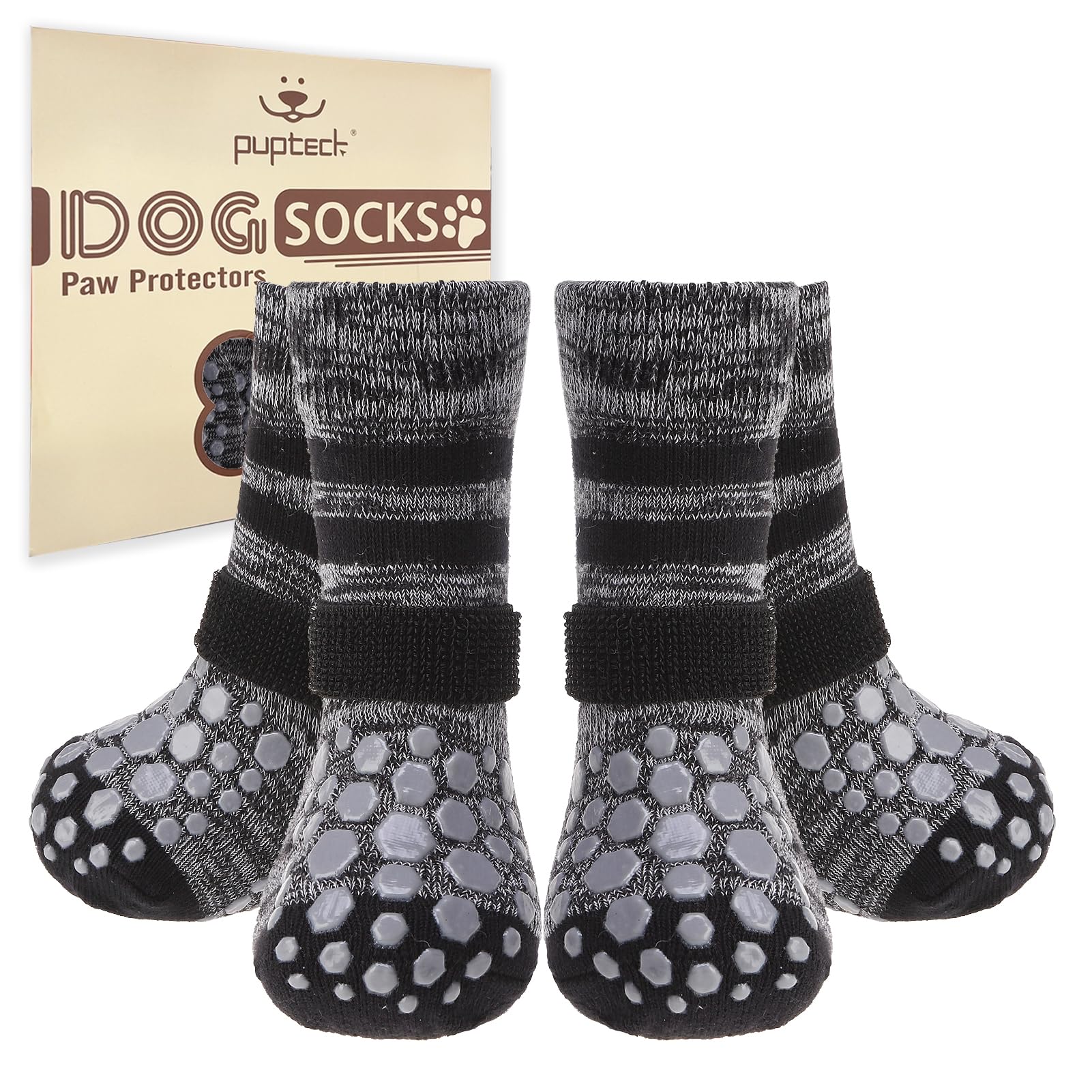 PUPTECK calcetines antideslizantes para perros brindan agarre en suelos lisos