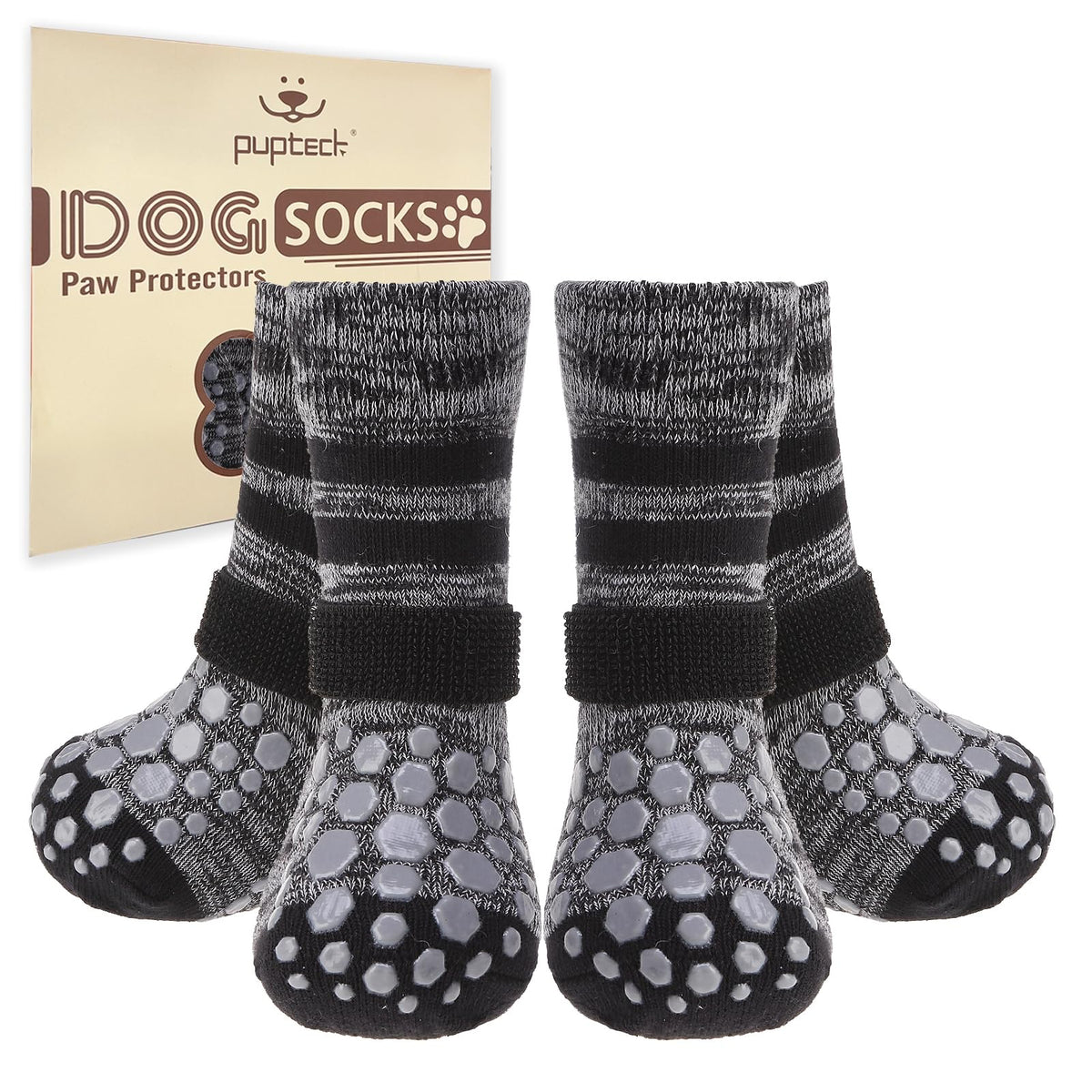 PUPTECK calcetines antideslizantes para perros brindan agarre en suelos lisos