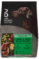 Pure Balance croquetas para perros con cordero y habas en bolsa, nutrición diaria.
