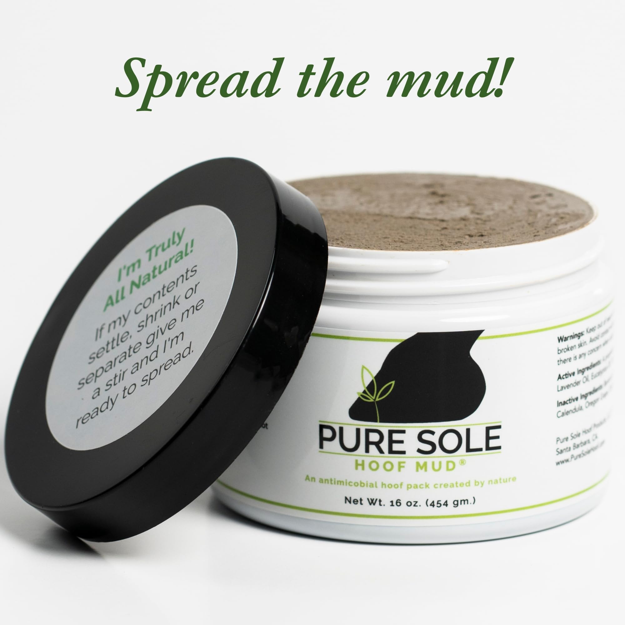 Pure Sole Hoof Mud tratamiento natural para la pezuña