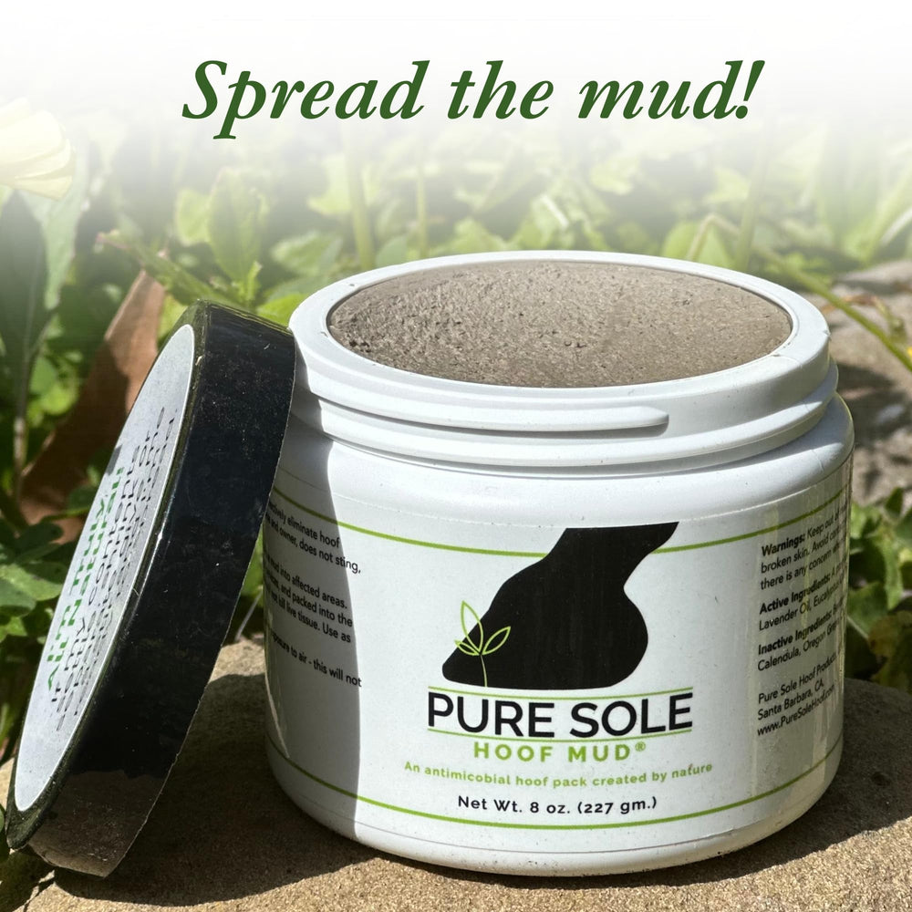 Pure Sole Hoof Mud probado por herradores para comodidad de la pezuña.