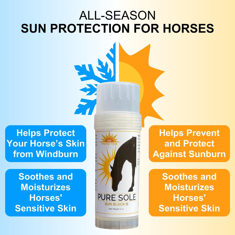 Protección Pure Sole en orejas para piel sensible del caballo