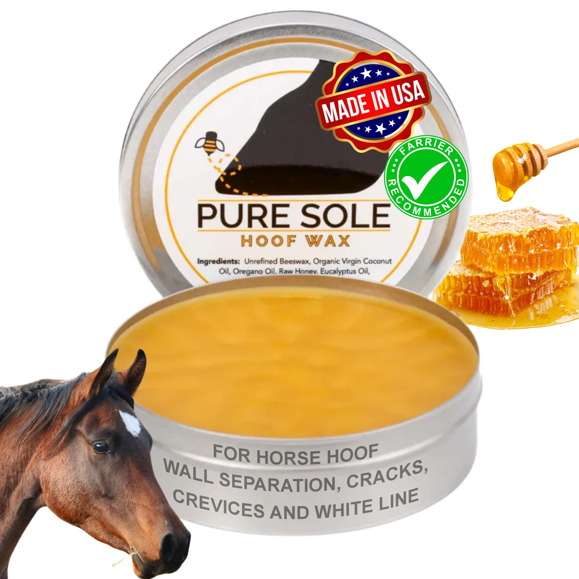 Pure Sole cera para cascos, textura maleable para moldear.