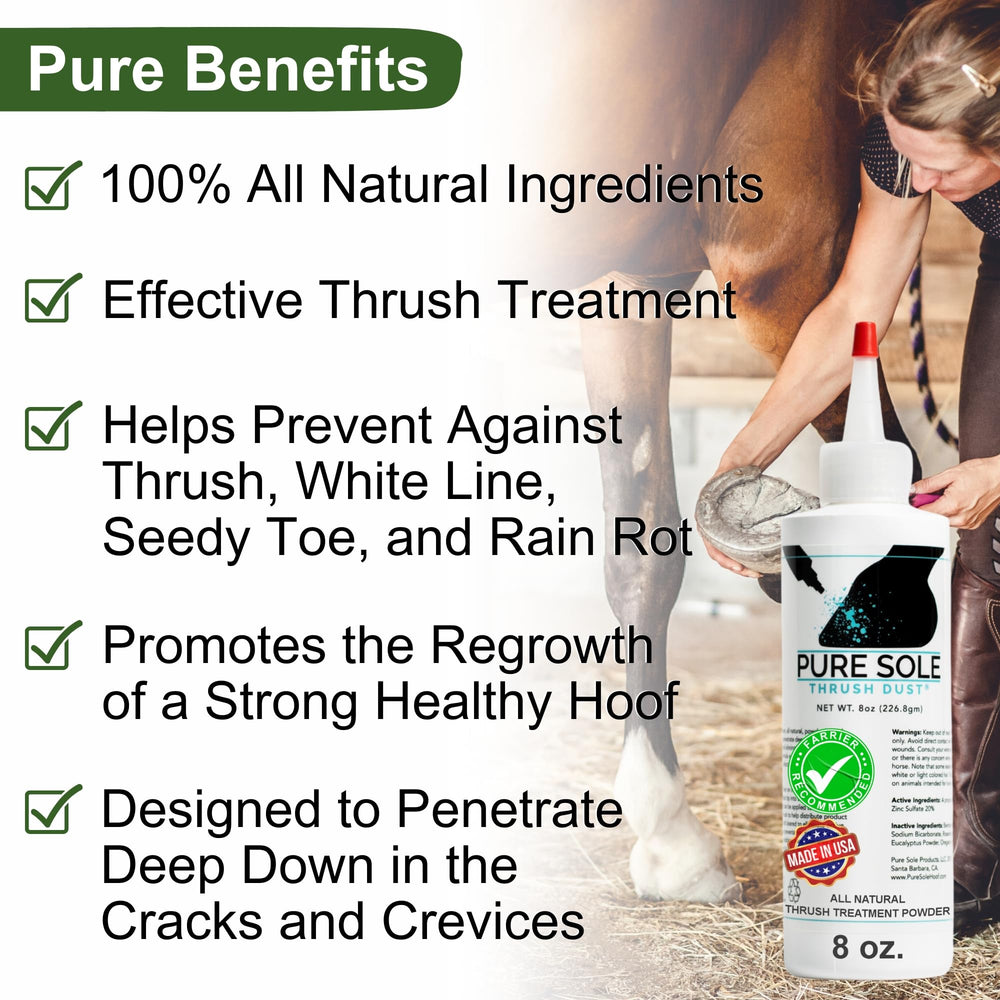 Polvo de textura fina de Pure Sole Thrush Dust para aplicación suave.