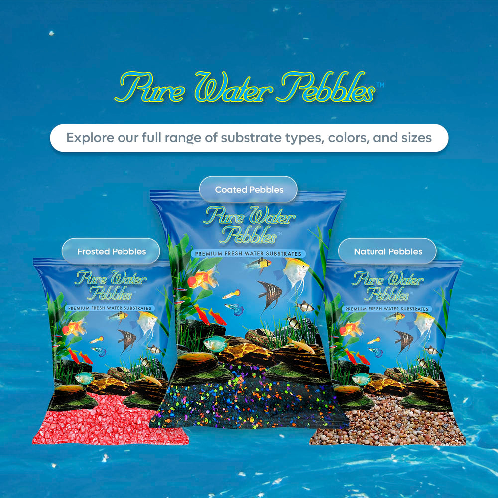 Pure Water Pebbles Lasernite Glo color intenso sin alterar el agua.
