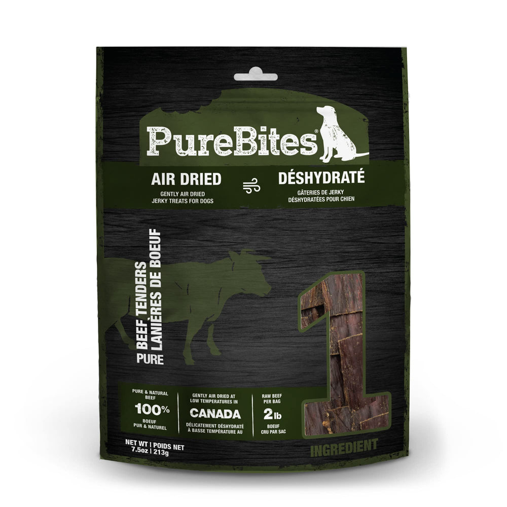 PureBites carne de res pura en tiras, snack natural para entrenamiento