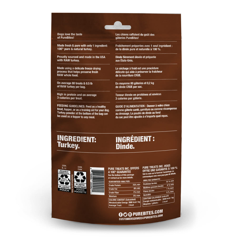 PureBites opción para dietas restringidas o alergias en perros.