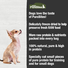PureBites premio diario para entrenamiento y refuerzo positivo.