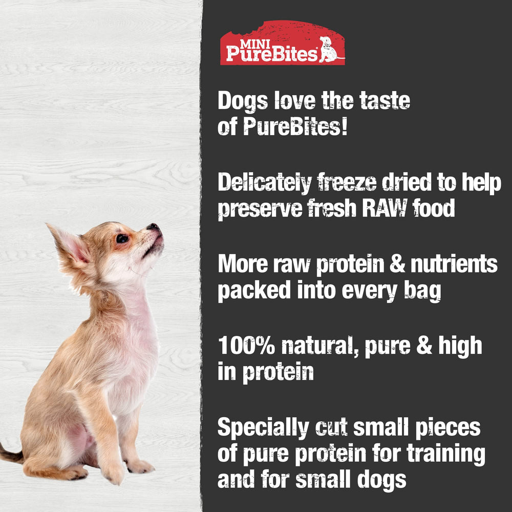 PureBites trocitos de pollo deshidratado para entrenamiento y uso diario.