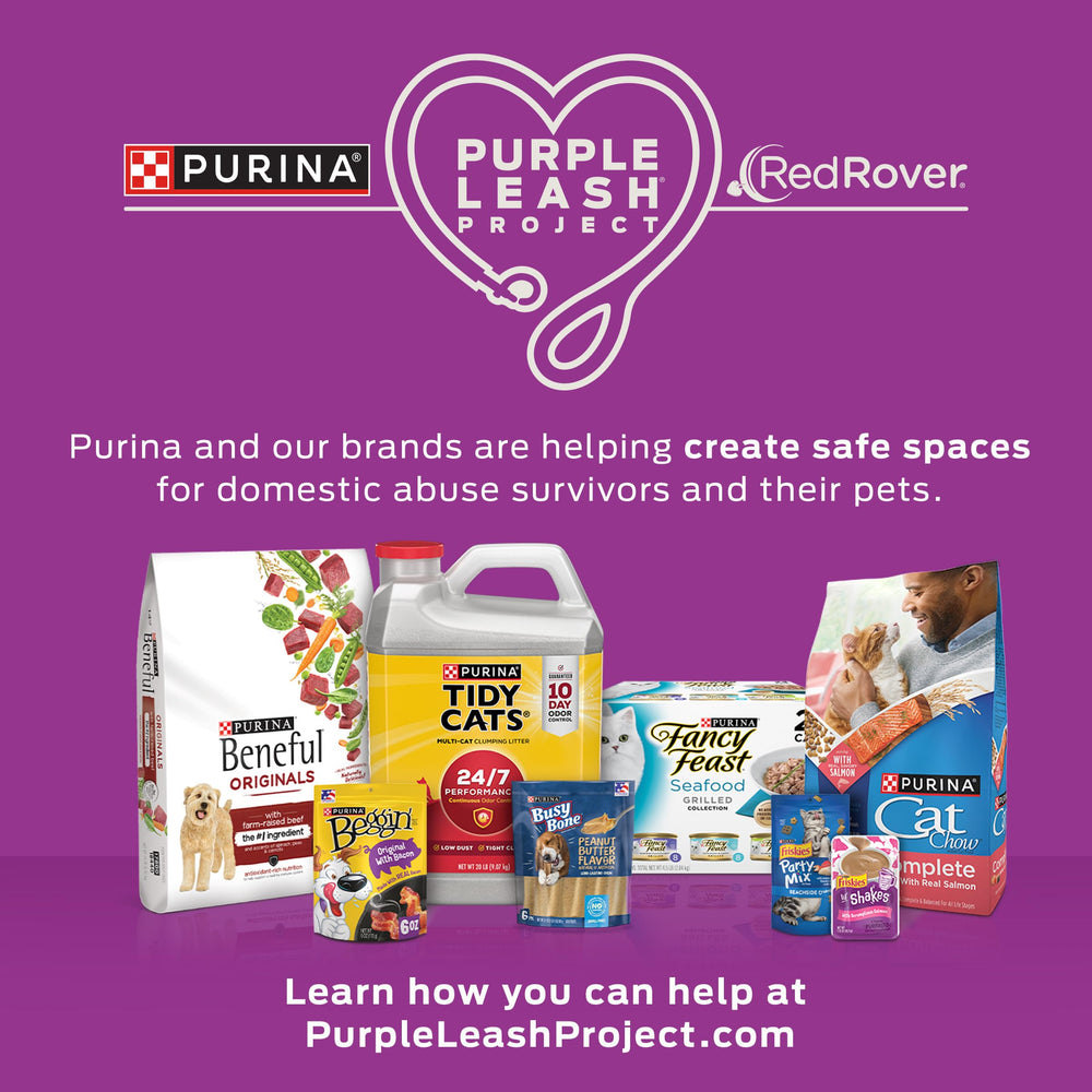 Purina Beggin' Strips: empaque práctico para llevar a paseos.