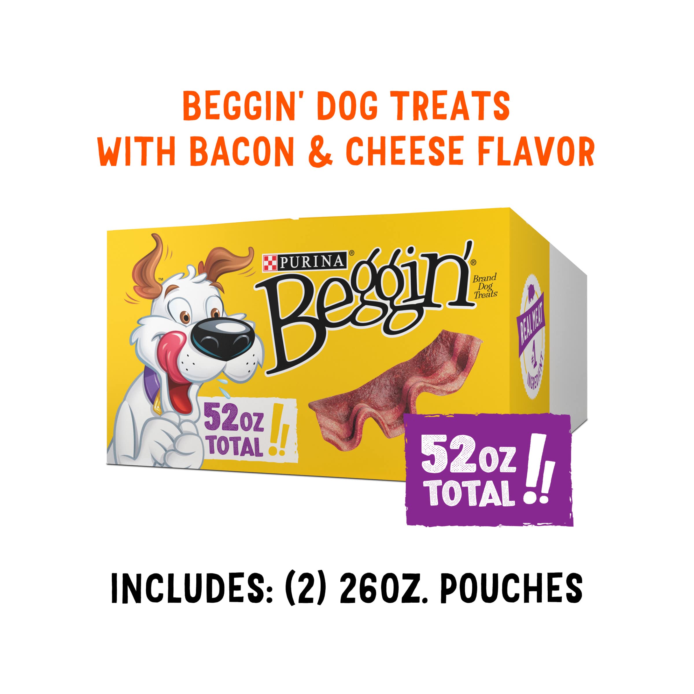 Purina Beggin' Strips: ingredientes reales, sin colorantes artificiales.