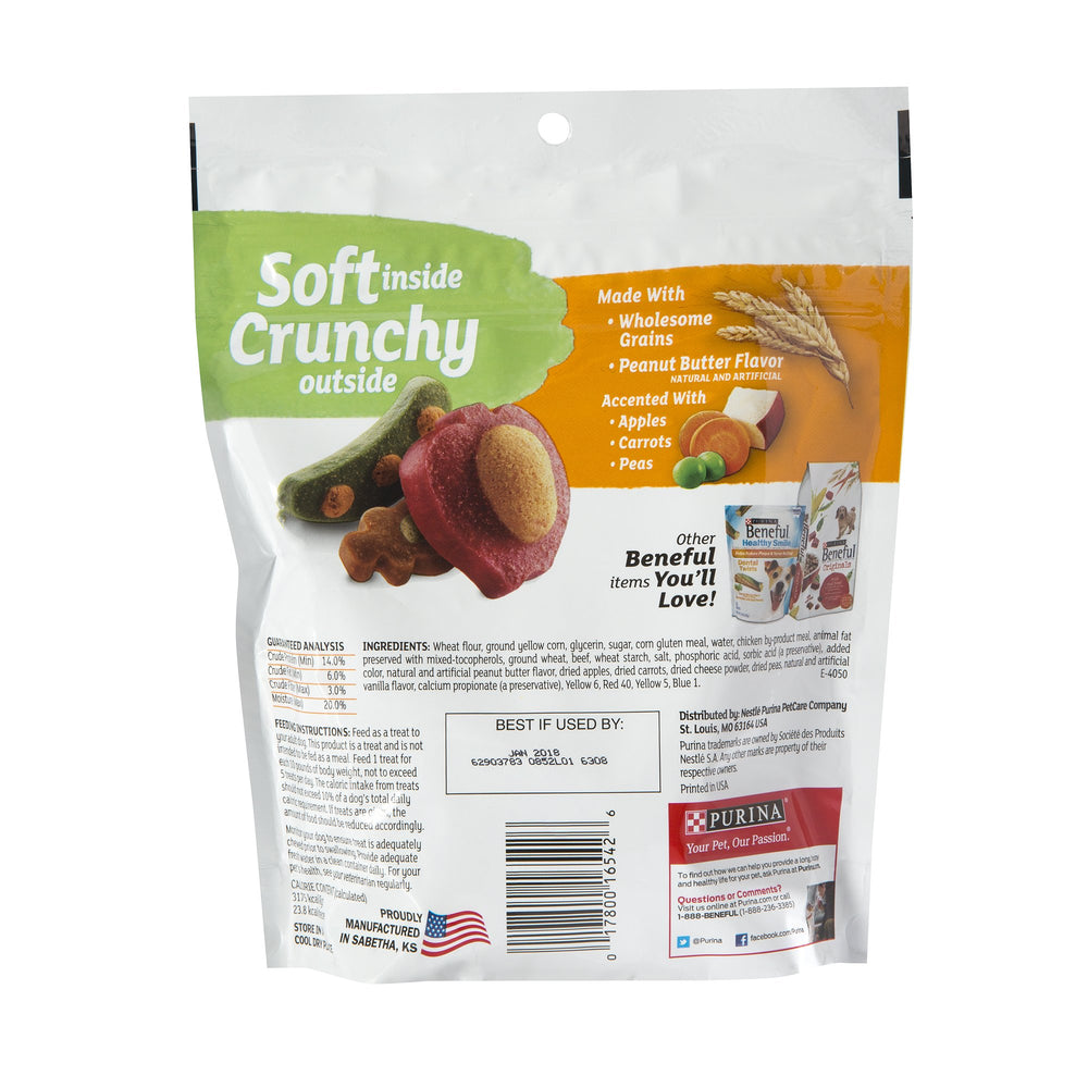 Primer plano de centro suave del snack Beneful para mejor experiencia de masticación.