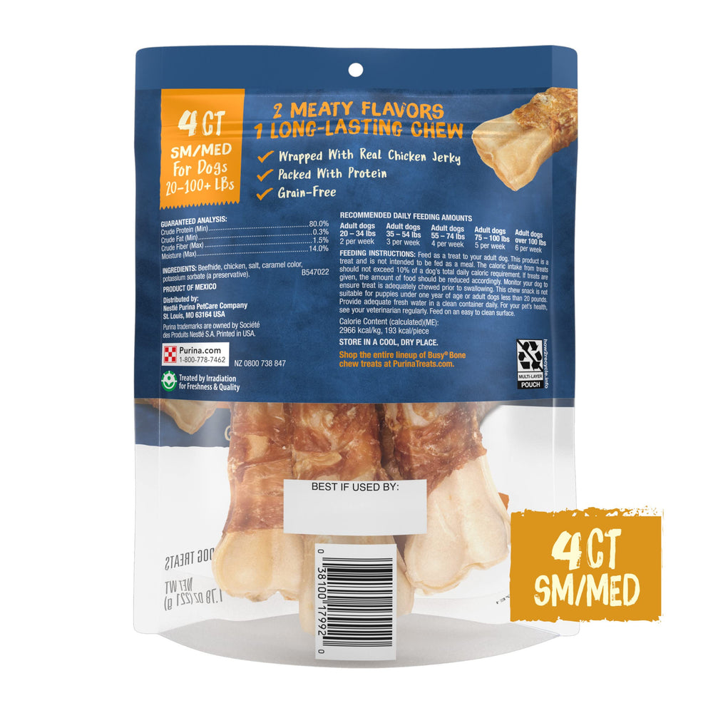 Purina Busy Bone Jerky Wraps, masticación de larga duración para perros.