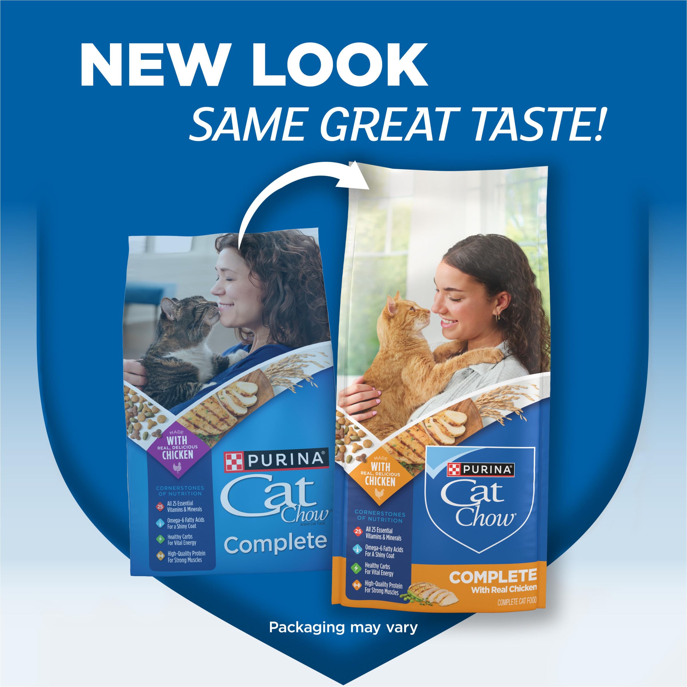 Purina Cat Chow Complete bolsa con croquetas, ideal para todas las etapas.