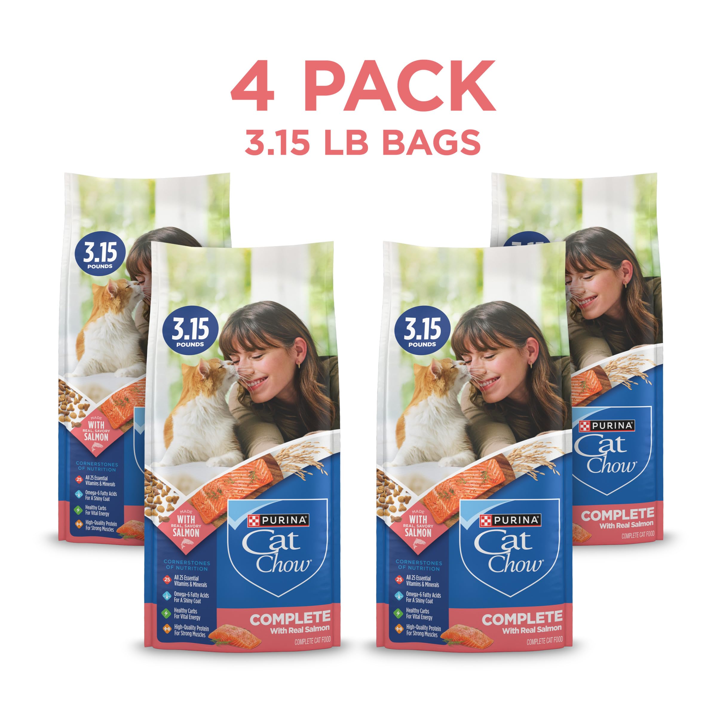 Purina Cat Chow Complete con 25 vitaminas y minerales para la salud general