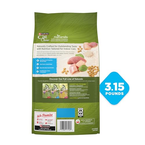 Purina Cat Chow Naturals Indoor experiencia de comida con sabor natural.