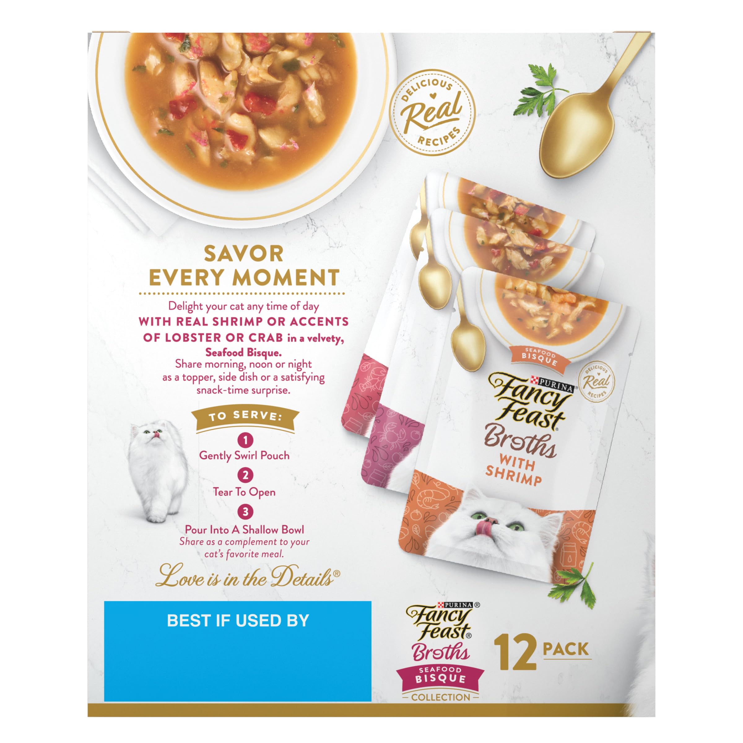 Purina Fancy Feast: hidratación y variedad al combinar con su comida