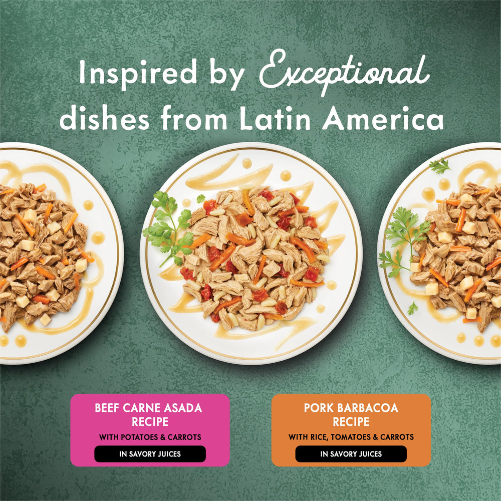 Purina Fancy Feast Medleys LatAm lata vegetales: acompañamiento natural para variedad de sabores.