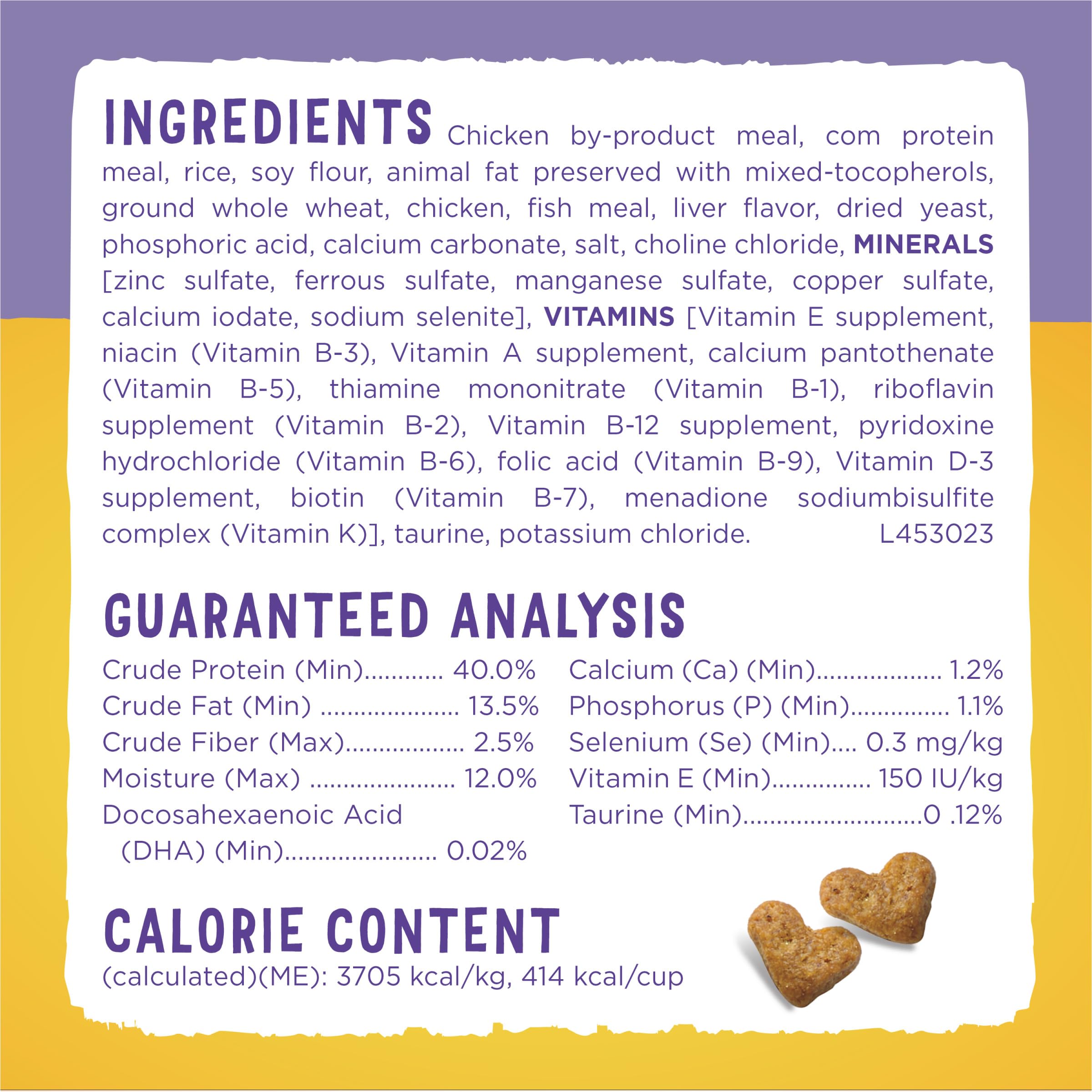 Purina Gatito Chow Nurture: DHA para desarrollo cerebral y visión.