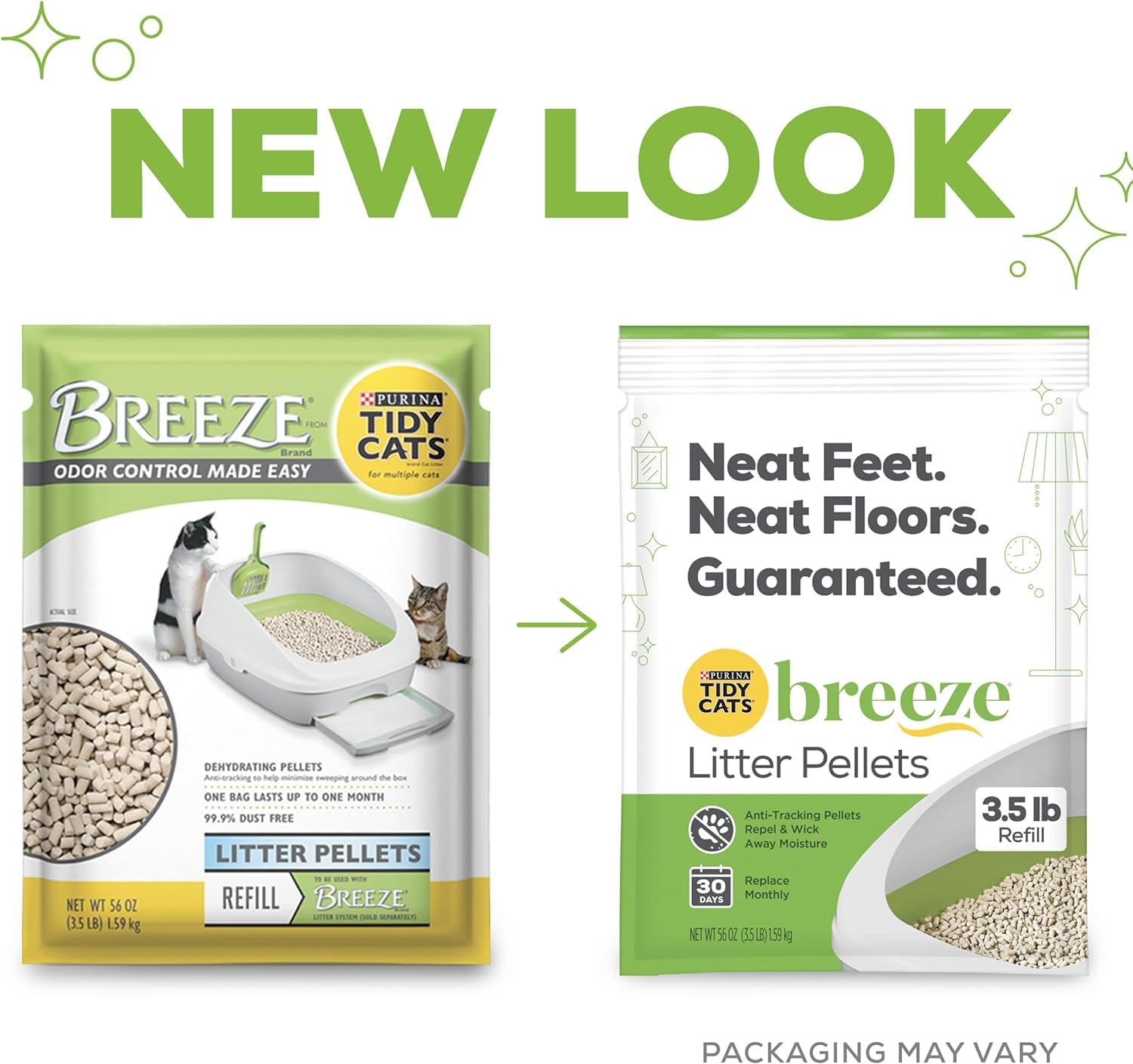 Purina Litter Tidy Cat Breeze Pellets ideales para hogares con varios gatos.