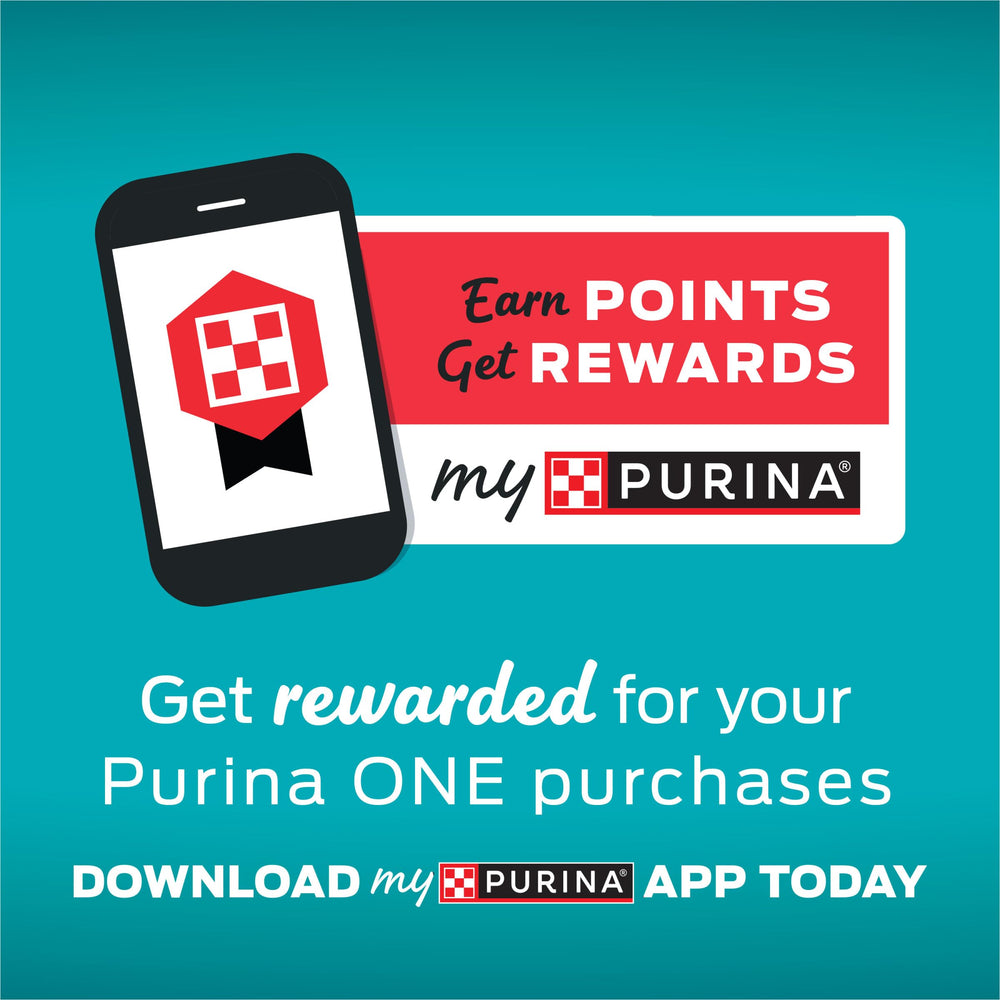 Purina ONE alto contenido proteico para músculos fuertes.