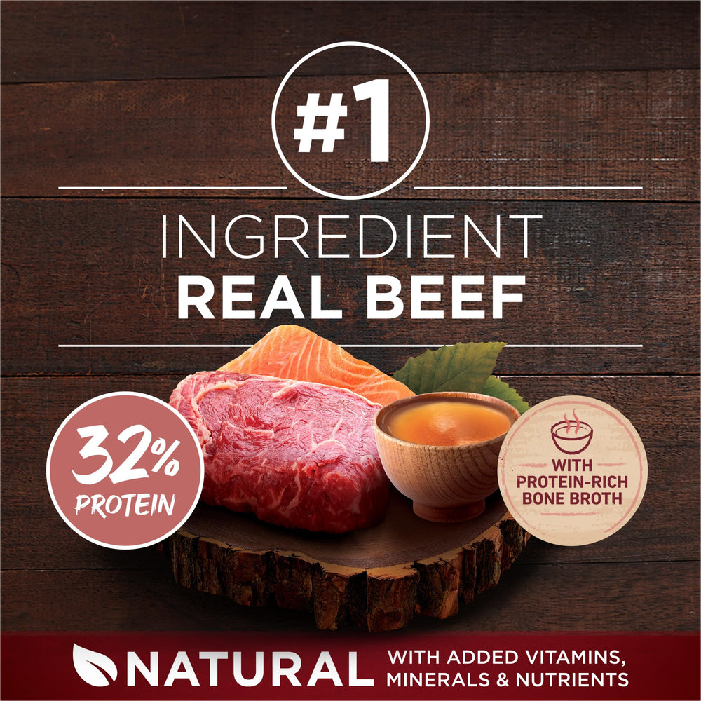 Purina ONE caldo de huesos, fuente natural de colágeno para sabor agradable.