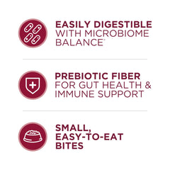 Purina ONE digestión saludable con prebióticos para la salud intestinal.