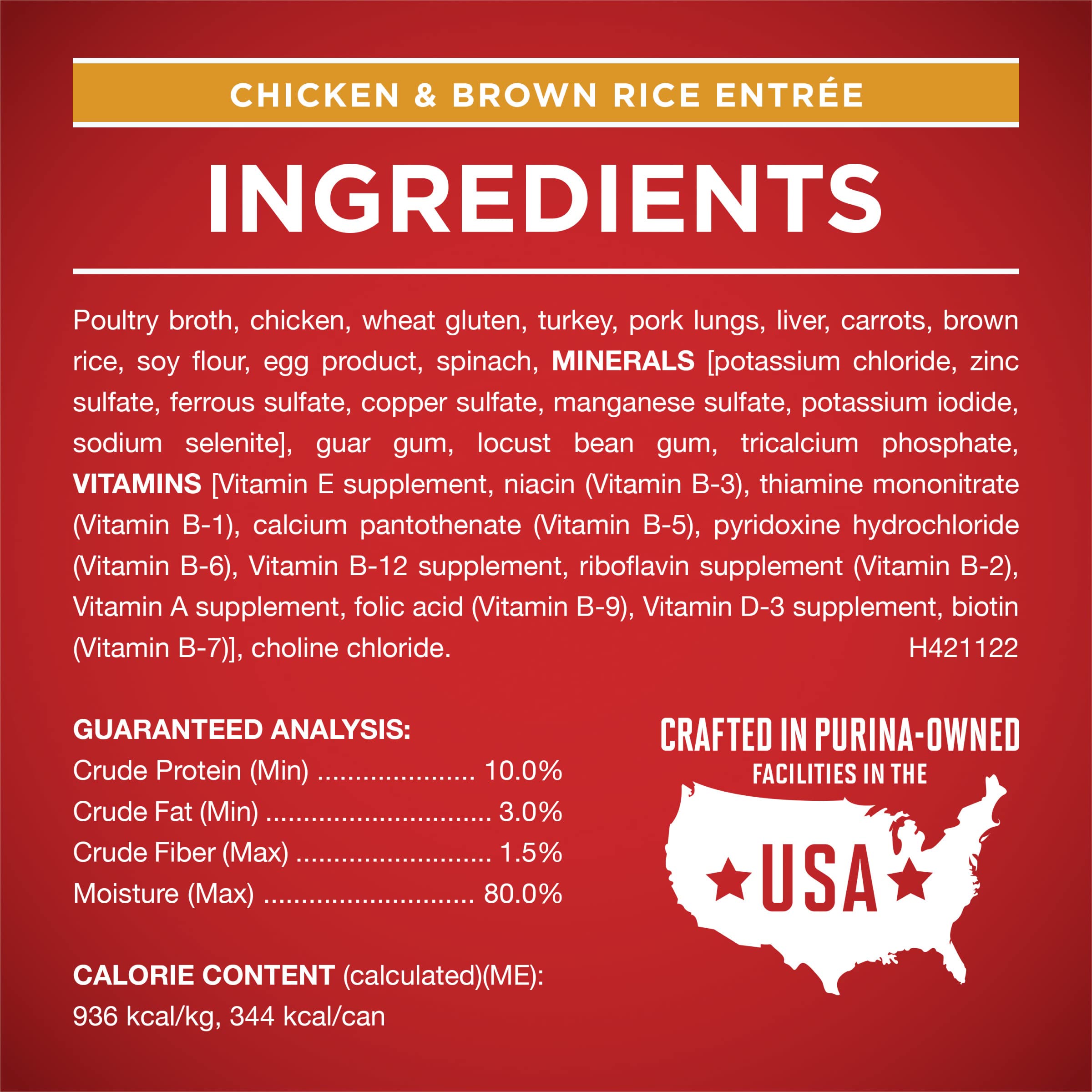 Purina ONE alimento húmedo sin subproductos avícolas, 13 oz.