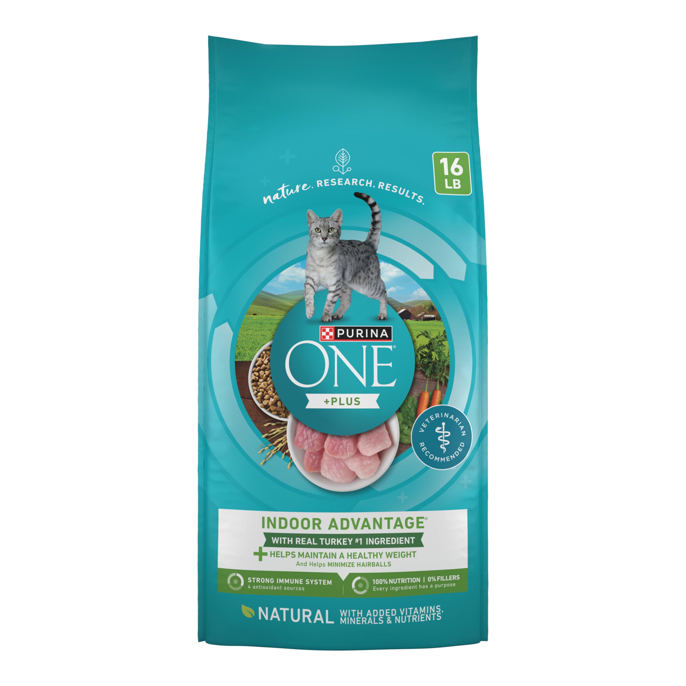 Purina ONE Indoor Advantage con pavo principal para músculos fuertes y corazón saludable