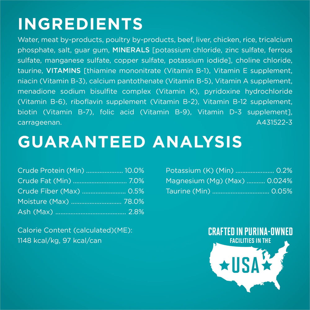 Purina ONE ingredientes naturales sin rellenos para dieta equilibrada.