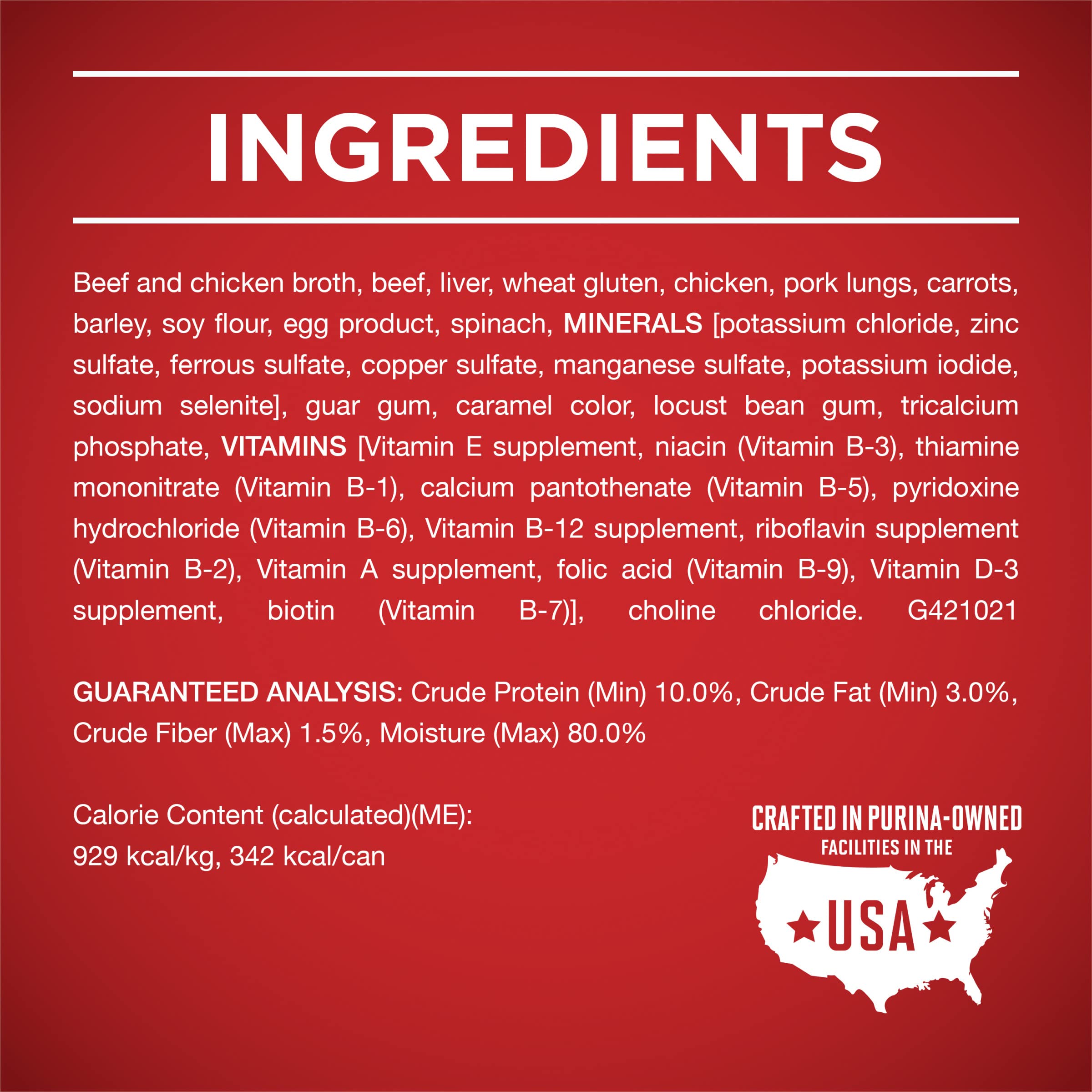 Purina ONE Ingredientes naturales para una dieta equilibrada.